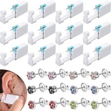 12 Pack Safety Ear Piercing Kit Disposable Self Nose Piercing with Ear Stud