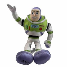 Buzz Lightyear Toy Story Plush The Disney Store Pixar Stuffed Toy 16  Andy