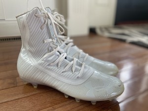 white highlights cleats
