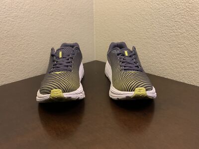 Hoka One One Rincon 2 Running Shoes Grey Blue Yellow Mens  display picture 1