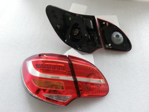 Led Tail Lights Lamp Red / Clear&cover bases For 2003~08 Toyota Corolla ZRE120 - Picture 5 of 11