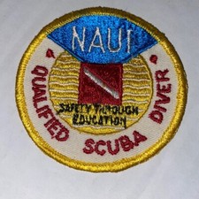 Vintage Patch - Scuba Diving - NAUI - Qualified Scuba Diver - Embroidered - 3"