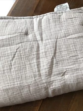 Threshold Tufted Gauze 1 King Pillow  Sham  20 X 36 Pewter