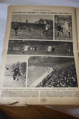 Le Miroir Des Sports N°139 – 1er Mars 1923 – France-Belgique (4-1) – Bon état
