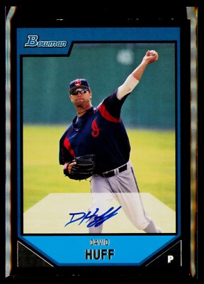 2007 Bowman - Prospects #BP119 David Huff (AU) - Cleveland Indians!