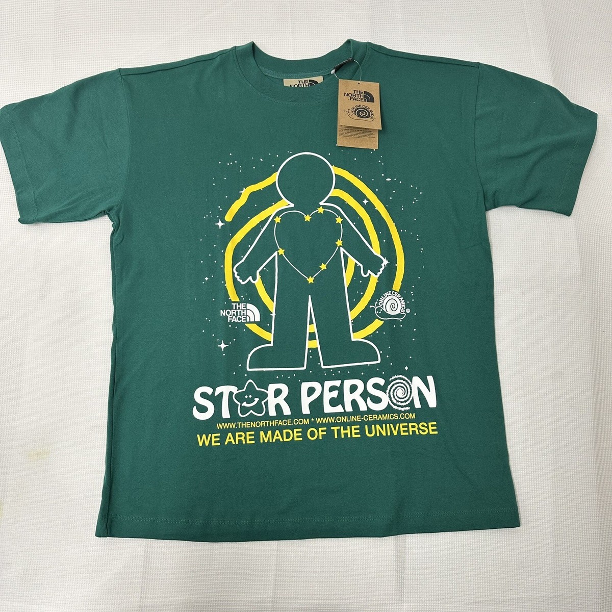 ★THE NORTH FACE★M’S CHARACTER S/S R/TEE★ The North Face Online Ceramics Green Star Person T Shirt