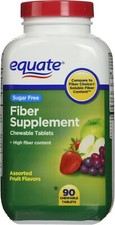 Equate Sugar Free Fiber Supplement Assorted Fruit Flavors Chewable