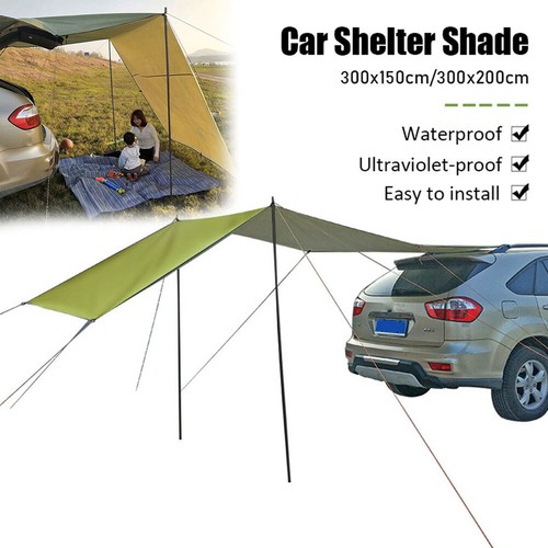 Car Awning Shelter Portable Canopy Side Fishing SUV Tarp Tent Anti-UV Sun UK - Picture 14 of 17