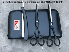 6" Professional Salon Hair Cutting Scissors Thinner Barber Shears Razor Kit