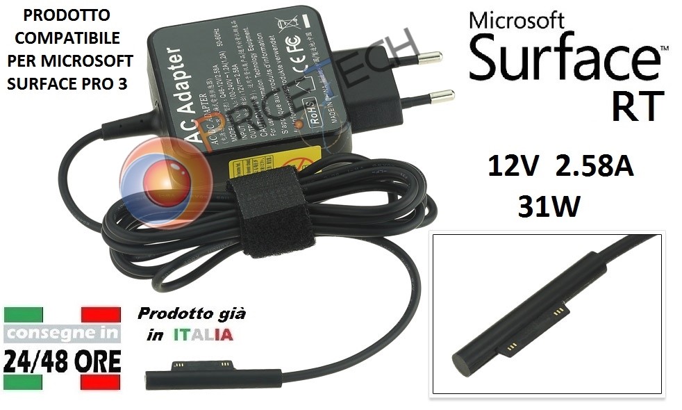 Adattatore Di Alimentazione 12V 2.58A 36W Per Microsoft - Foto 11
