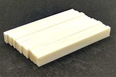 Bone Saddle Blanks -  4.25'' x .5'' x .16'' - 10 pack