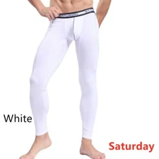 3Pack Thermal Underwear Long Johns New Men Elastic Slim Fit Winter Warm Leggings