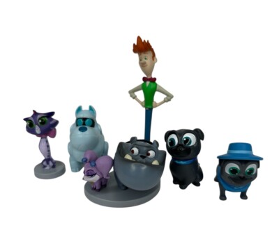 Disney Puppy Dog Pals Figures Friends Junior Toy Lot Of 6