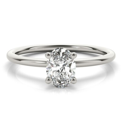 IGI-zertifizierter Ovalschliff im Labor gezüchteter Diamant Solitär Verlobungsring - 2,00 Karat