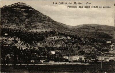 CPA MONTECASSINO Panorama della Badia Blick von CASSINO ITALY (545643)