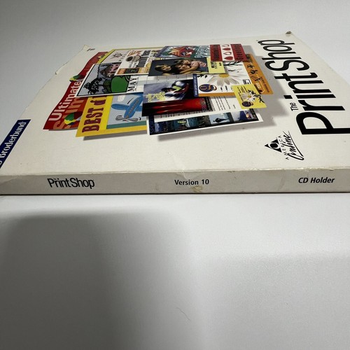 Broderbund Print Shop Deluxe V10 CD Holder Install Program CDs User Manual - Picture 2 of 9