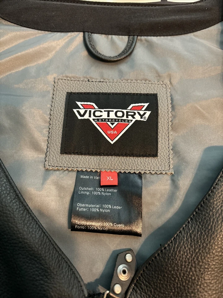Chaleco de cuero para mujer Victory Motorcycles Foto 3 de 4
