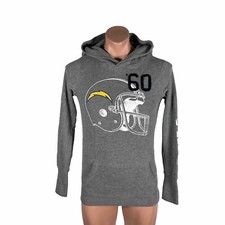PINK Victoria Secret SD LA CHARGERS helmet HOODIE pullover sweatshirt NFL XS