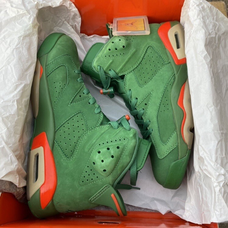 green and orange retro 6