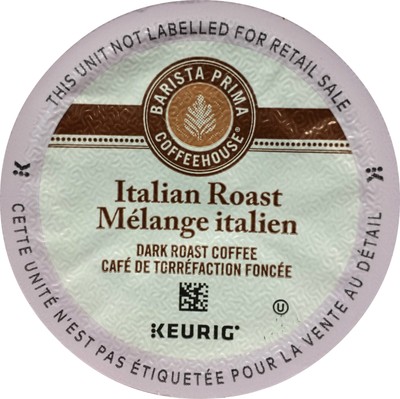 Barista Prima Coffeehouse Dark Roast Extra Bold K-Cup For Keurig Brewers, Italian Roast Coffee (Pack Of 48) (746211462885)