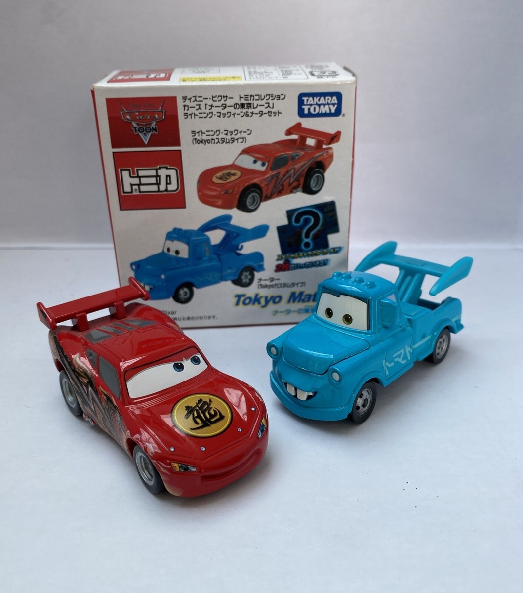 Takara Tomy Tomica Disney Cars Diecast Tokyo Mater and McQueen w