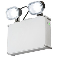 Knightsbridge 6W LED Twin Spot Non Maintained Internal External Emergency Light 