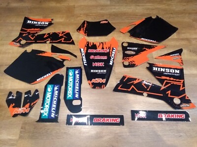 KTM EXC SXF 125 200 250 300 450 DECALS GRAFIK KIT 2003