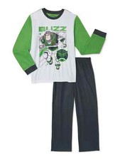 NEW DISNEY PIXAR BUZZ LIGHTYEAR BOYS SIZE 8 OR 10/12 FLANNEL 2-PIECE PAJAMAS SET
