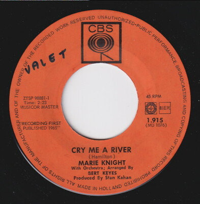 Marie KNIGHT * Cry Me a River * 1965 NORTHERN SOUL NEW BREED R&B 45 * Listen!