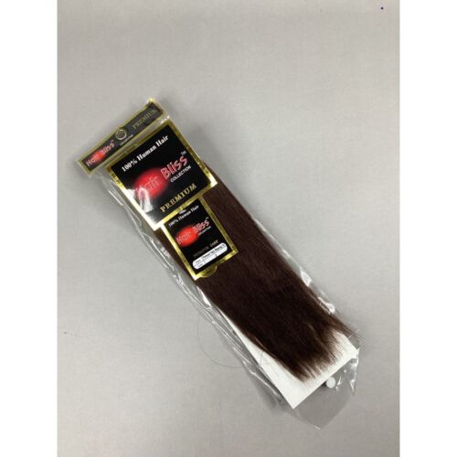 10" Hair Bliss Straight Color #2 Darkest Brown Blended Hair Extensions Track
