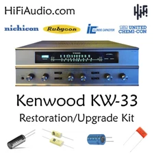 Kenwood KW-33 restoration recap repair service rebuild kit filter capacitor