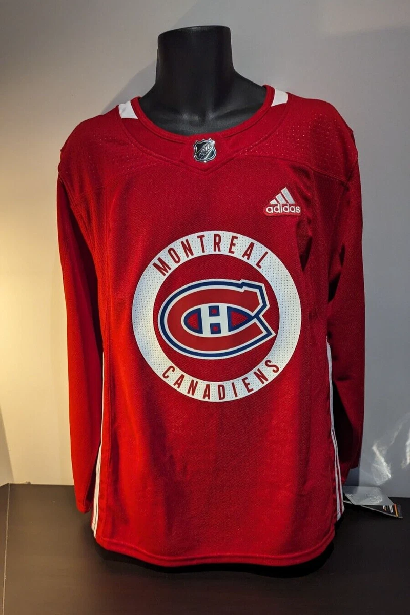 ADIDAS MEN S MONTREAL CANADIENS AUTHENTIC PRACTICE JERSEY SIZE 50