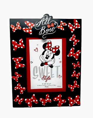 写真たて　Disney Parks Minnie Bow Frame Disney Parks Minnie Mouse All About the Bow Picture Photo Frame