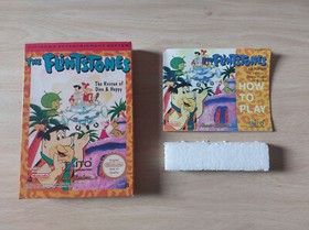 Caja y manual de reemplazo de Flintstones: The Rescue of Dino & Hoppy de NES