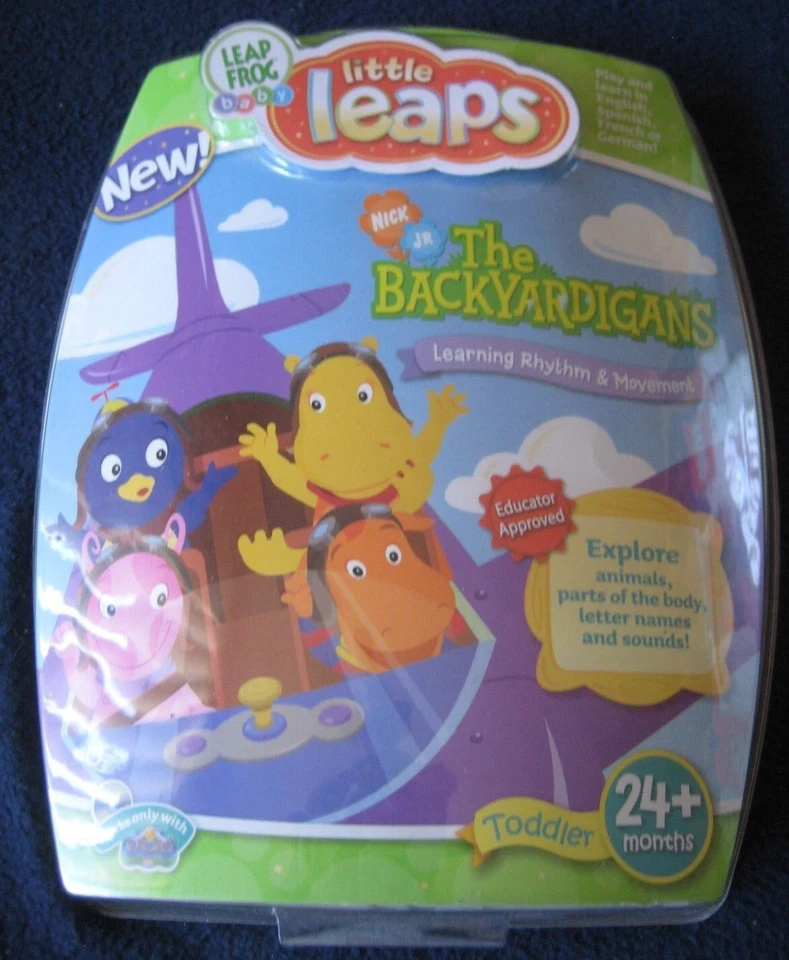 LeapFrog Baby ~ Little Leaps ~ TWO Games The Backyardigans & Winnie the Pooh - Image 2 of 4