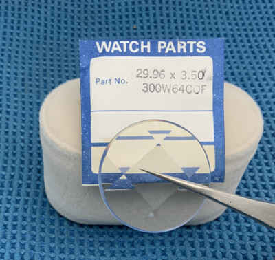Seiko Crystal 300W64C0F Unbranded To Fit. Faceted. New Old Stock 3002-300W R