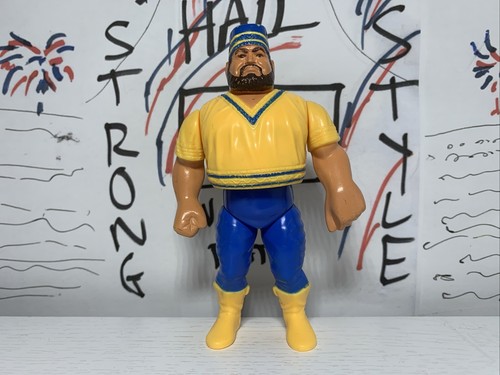 WWF Akeem Hasbro Wrestling Figure WWE WCW 1990 Ser...