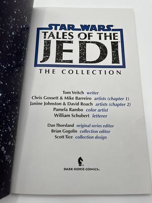 Star Wars Tales of the Jedi Graphic Novel Collection 1994 Tom