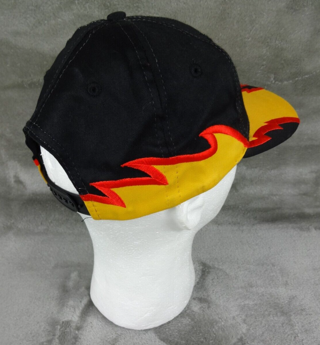 帽子 90s 00s vintage harleydavidson flame cap VINTAGE Harley Davidson Flame Hat Cap Gray, Black Adjustable