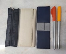 Lot of Two Pilot Parallel Calligraphy Pens and Three Pen Pouches - Used