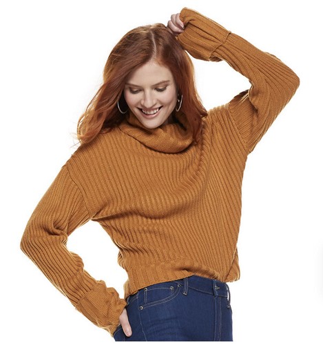 Nine West Rib Turtleneck Sweater 