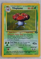 Vileplume Pokémon TCG Jungle Holo Card #15/64 Unlimited Rare