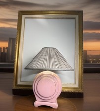 80s Postmod Art Deco Revival Waterfall Pink G...