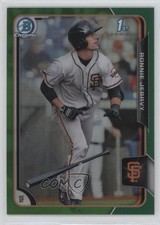 2015 Bowman Draft Chrome Green Refractor 8/99 Ronnie Jebavy #79 sh7