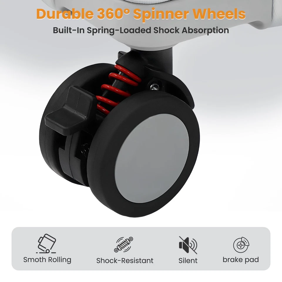 Багаж ручная кладь 22x14x9 одобрен авиакомпанией, чемодан без молнии ручная кладь, жесткий... - Изображение 4 из 4