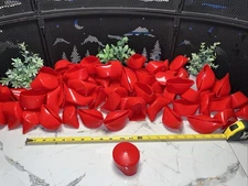 260 QTY! BULK LOT- Red Vinyl Caplugs 2.5” X 1.5” STD Round Pipe End Cap Cover
