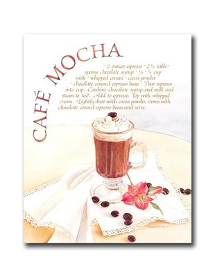 Coffee Cafe Mocha Kitchen Diner Contemporary Wall Picture 8x10 Art Print