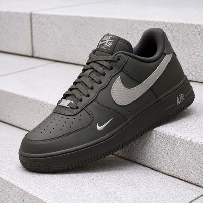 Nike Air Force 1 Low '07 Carbon Fiber Swoosh Grey IV5732-001 Men's Size New