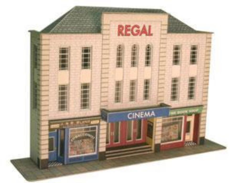 Metcalfe PO206 Low Relief Cinema & Shops Kit OO/HO Gauge
