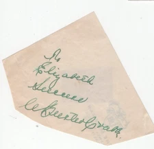 Buster Crabbe Signed Clip 1930s / Autographed Flash Gordon, Tarzan